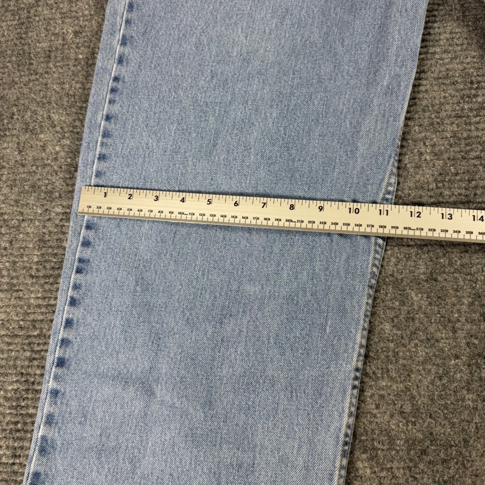 Levis 550 Relaxed Fit Tapered Leg Light Wash Blue Denim Jeans Mens 44x34 - Picture 7 of 10